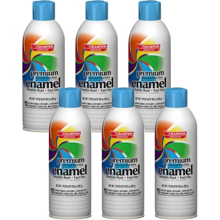 Chase Products Sprayon quick-drying, multi-purpose enamel Pain Gloss Light Blue.net 10.5 oz. Cans., 6PK 4190927